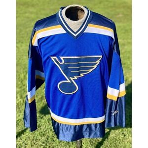 Vintage St. Louis Blues Jersey Mens Medium NHL Hockey Pro Player‎ 90s